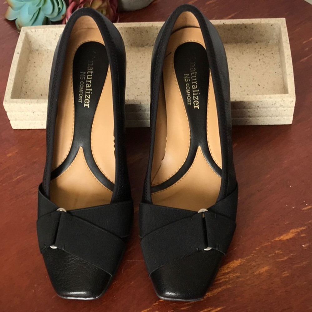 Naturalizer N5 Comfort Leather Shoes Size 7 1/2 W - Picture 2 of 11